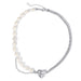 Wholesale hip hop clavicle skeleton cutout love crystal necklace JDC-NE-F038 Necklaces 韩之尚 Wholesale Jewelry JoyasDeChina Joyas De China