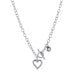 Wholesale hip hop clavicle skeleton cutout love crystal necklace JDC-NE-F038 Necklaces 韩之尚 Wholesale Jewelry JoyasDeChina Joyas De China