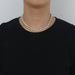 Wholesale Hip Hop Full Diamond Zinc Alloy Cuban Necklace JDC-NE-ShouS001 Necklaces 寿山 Wholesale Jewelry JoyasDeChina Joyas De China