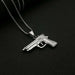 Wholesale Hip Hop Stainless Steel Gold Plated M1911 Shape Pendant JDC-CS-FY116 charms 福友 Wholesale Jewelry JoyasDeChina Joyas De China