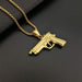 Wholesale Hip Hop Stainless Steel Gold Plated M1911 Shape Pendant JDC-CS-FY116 charms 福友 Gold Single Pendant Wholesale Jewelry JoyasDeChina Joyas De China