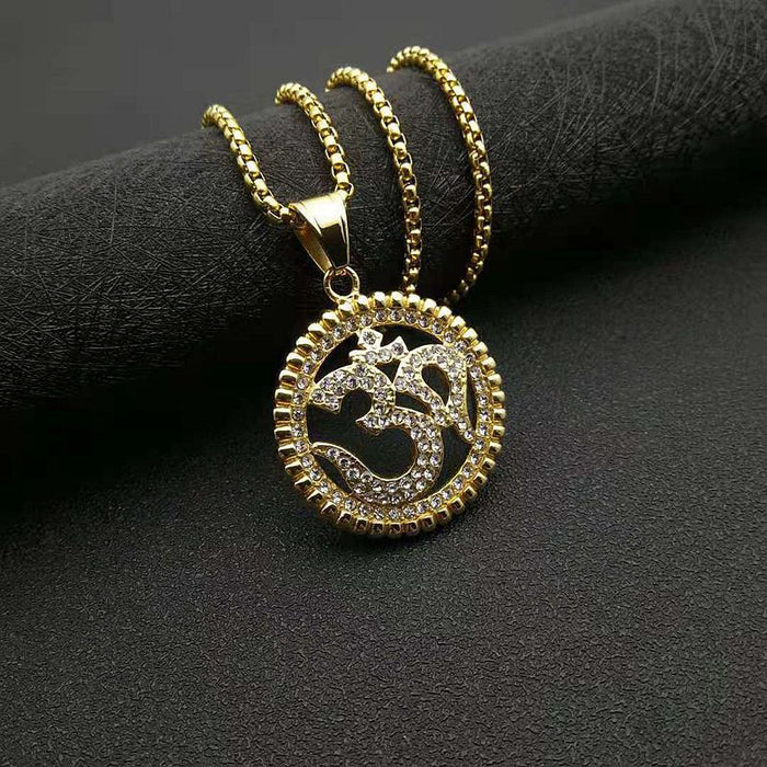 Wholesale Hip Hop Stainless Steel Gold Plated Pendant Charms JDC-CS-FY028 charms 福友 Gold single pendant Wholesale Jewelry JoyasDeChina Joyas De China