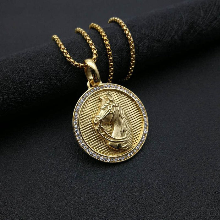 Wholesale Hip Hop Stainless Steel Gold Plated Pendant Charms JDC-CS-FY046 charms 福友 Gold single pendant Wholesale Jewelry JoyasDeChina Joyas De China