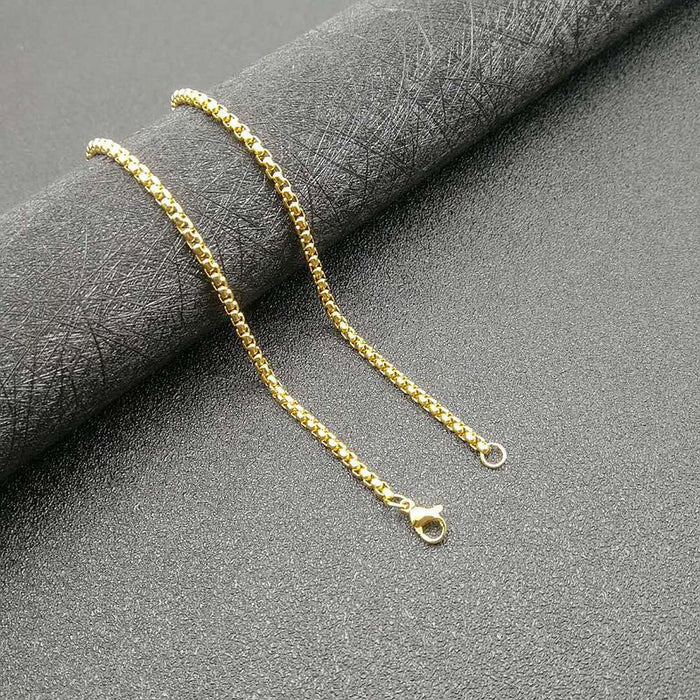 Wholesale Hip Hop Stainless Steel Gold Plated Rhinestone Pendant Charms JDC-CS-FY020 charms 福友 Golden 3mmx61cm chain Wholesale Jewelry JoyasDeChina Joyas De China