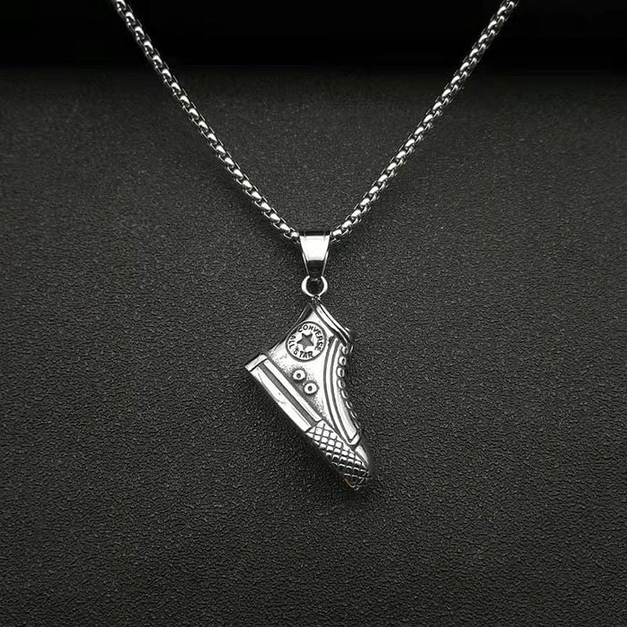 Wholesale Hip Hop Stainless Steel Gold Plated Shoe Pendants JDC-CS-FY115 charms 福友 Wholesale Jewelry JoyasDeChina Joyas De China