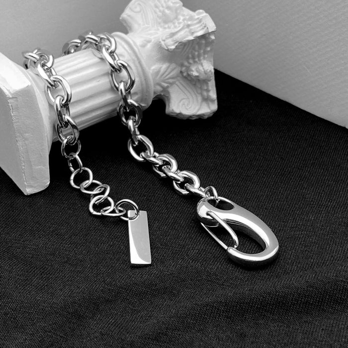 Wholesale Hip Hop Titanium Steel Couple Cuban Bracelet JDC-BT-JiuB009 Bracelet 玖柏 Wholesale Jewelry JoyasDeChina Joyas De China