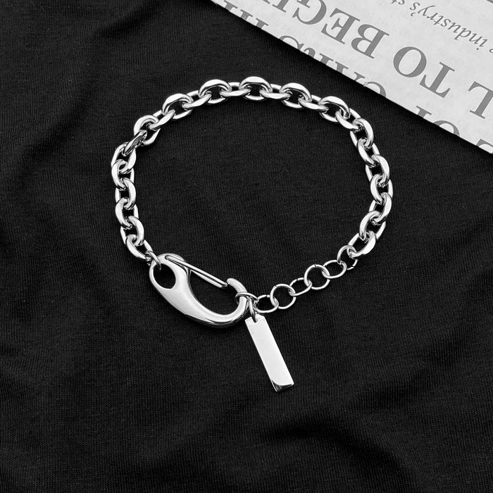 Wholesale Hip Hop Titanium Steel Couple Cuban Bracelet JDC-BT-JiuB009 Bracelet 玖柏 Wholesale Jewelry JoyasDeChina Joyas De China