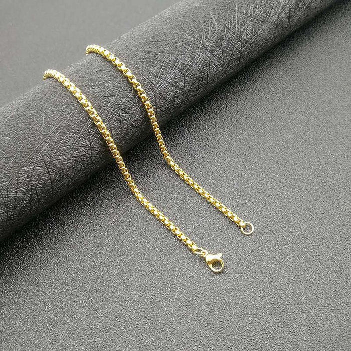 Wholesale Hip Hop Titanium Steel Gold Plated Leopard Pendant Charms JDC-CS-FY035 charms 福友 Golden 3mmx61cm chain Wholesale Jewelry JoyasDeChina Joyas De China