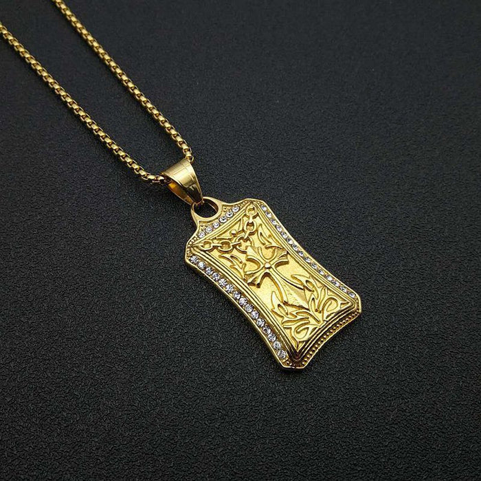 Wholesale Hip Hop Titanium Steel Gold Plated Pendant Charms JDC-CS-FY026 charms 福友 Wholesale Jewelry JoyasDeChina Joyas De China