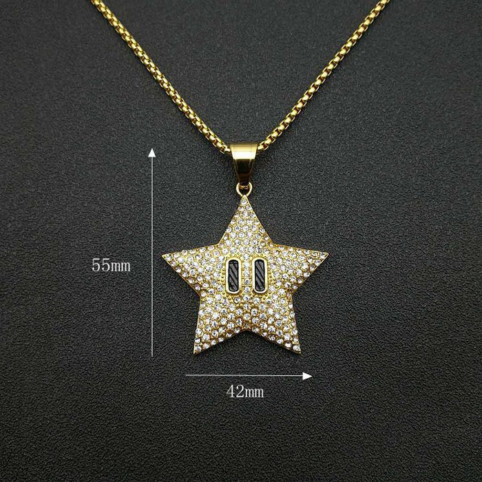 Wholesale Hip Hop Titanium Steel Gold Plated Pendant Charms JDC-CS-FY031 charms 福友 Wholesale Jewelry JoyasDeChina Joyas De China