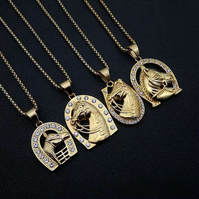 Wholesale Hip Hop Titanium Steel Gold Plated Pendant Charms JDC-CS-FY043 charms 福友 Wholesale Jewelry JoyasDeChina Joyas De China