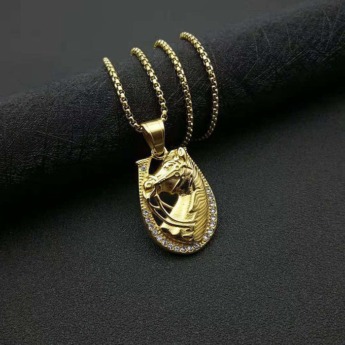 Wholesale Hip Hop Titanium Steel Gold Plated Pendant Charms JDC-CS-FY043 charms 福友 Wholesale Jewelry JoyasDeChina Joyas De China