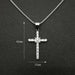 Wholesale Hip Hop Titanium Steel Gold Plated Zircon Cross Pendant JDC-CS-FY107 charms 福友 Wholesale Jewelry JoyasDeChina Joyas De China