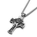 Wholesale Hip Hop Titanium Steel Jesus Cross Necklace JDC-NE-HeiP001 Necklaces 黑泡 Wholesale Jewelry JoyasDeChina Joyas De China