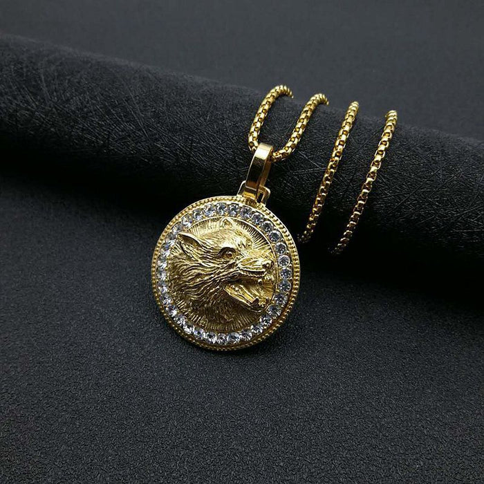 Wholesale Hip Hop Titanium Steel Steel Gold Plated Pendant Charms JDC-CS-FY022 charms 福友 Gold single pendant Wholesale Jewelry JoyasDeChina Joyas De China