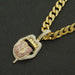 Wholesale Hip Hop Zinc Alloy Rhinestone Cuban Chain Necklace JDC-NE-HShang001 Necklaces 尚恒 Wholesale Jewelry JoyasDeChina Joyas De China