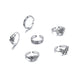 Wholesale Hollow Heart Butterfly Alloy Knuckle Ring Set JDC-RS-F100 Rings 韩之尚 Wholesale Jewelry JoyasDeChina Joyas De China