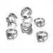 Wholesale Hollow Heart Butterfly Alloy Knuckle Ring Set JDC-RS-F100 Rings 韩之尚 55169 Wholesale Jewelry JoyasDeChina Joyas De China