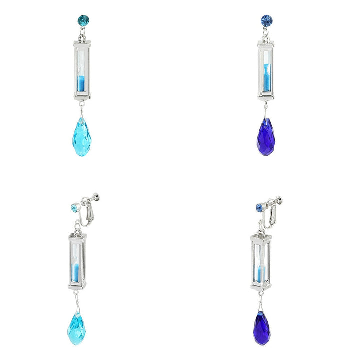 Wholesale hourglass tassel purple Sapphire Earrings JDC-ES-ZhuoX004 Earrings 卓星 Wholesale Jewelry JoyasDeChina Joyas De China