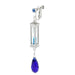 Wholesale hourglass tassel purple Sapphire Earrings JDC-ES-ZhuoX004 Earrings 卓星 Wholesale Jewelry JoyasDeChina Joyas De China