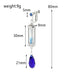Wholesale hourglass tassel purple Sapphire Earrings JDC-ES-ZhuoX004 Earrings 卓星 Wholesale Jewelry JoyasDeChina Joyas De China