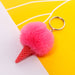 Wholesale Ice Cream HairBall Keychain JDC-KC-QiShi006 Keychains 奇释 Wholesale Jewelry JoyasDeChina Joyas De China