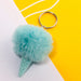 Wholesale Ice Cream HairBall Keychain JDC-KC-QiShi006 Keychains 奇释 Light blue7 Wholesale Jewelry JoyasDeChina Joyas De China