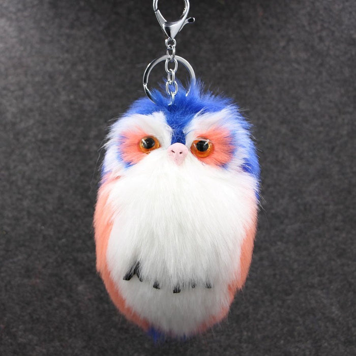 Wholesale Imitation Hair Owl Hairball Keychain JDC-KC-Zuge027 Keychains 祖格 Wholesale Jewelry JoyasDeChina Joyas De China