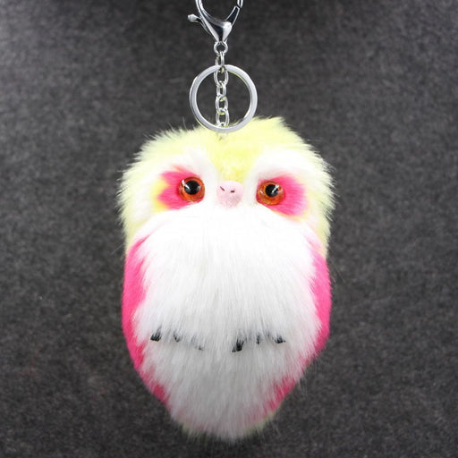 Wholesale Imitation Hair Owl Hairball Keychain JDC-KC-Zuge027 Keychains 祖格 Wholesale Jewelry JoyasDeChina Joyas De China