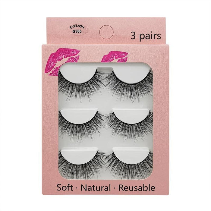 Wholesale imitation mink false eyelashes JDC-EY-LanJL001 Eyelashes 蓝睛琳 G305 Wholesale Jewelry JoyasDeChina Joyas De China
