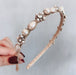 Wholesale Imitation Pearl Headband JDC-HD-GSXP001 Headband 宏鑫 apricot color Wholesale Jewelry JoyasDeChina Joyas De China