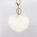 Wholesale imitation rabbit hair love key chain MOQ ≥ 10 JDC-KC-YZ009 Keychains 永泽 4 minimum 10 pieces for wholesale 10cm Wholesale Jewelry JoyasDeChina Joyas De China