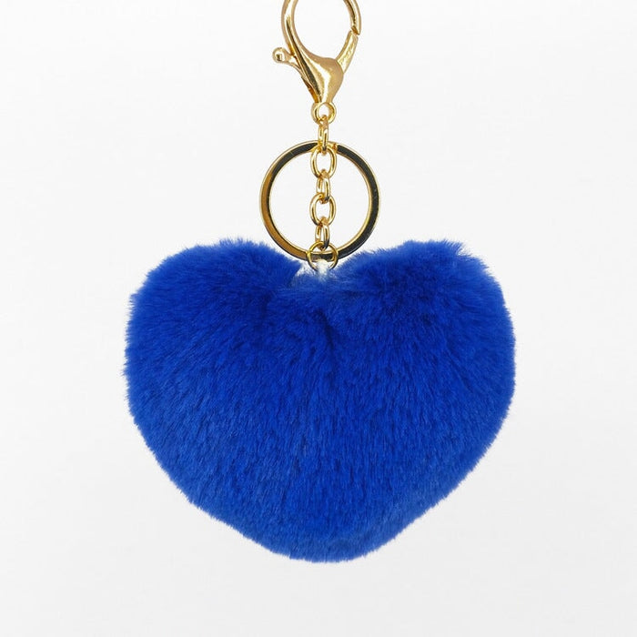 Wholesale imitation rabbit hair love key chain MOQ ≥ 10 JDC-KC-YZ009 Keychains 永泽 5 minimum 10 pieces for wholesale 10cm Wholesale Jewelry JoyasDeChina Joyas De China
