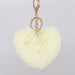 Wholesale imitation rabbit hair love key chain MOQ ≥ 10 JDC-KC-YZ009 Keychains 永泽 9 minimum 10 pieces for wholesale 10cm Wholesale Jewelry JoyasDeChina Joyas De China