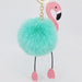 Wholesale imitation Rex rabbit hair Flamingo key chain MOQ ≥ 10 JDC-KC-YZ006 Keychains 永泽 4 minimum 10 pieces for wholesale Wholesale Jewelry JoyasDeChina Joyas De China