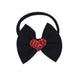 Wholesale INS Nylon Kids Solid Color Love Sequin Bow Headband JDC-HD-GSQN039 Headband 丘诺 Black (love) Wholesale Jewelry JoyasDeChina Joyas De China