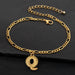 Wholesale ins wind anklet Alloy Anklet JDC-AS-NZ003 Anklet 奈珠 FZ0175-Q Wholesale Jewelry JoyasDeChina Joyas De China