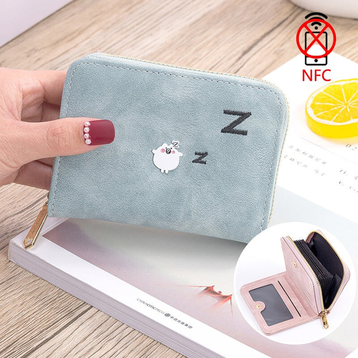 Wholesale integrated folding zipper coin purse JDC-WT-JiaL008 Wallet 佳罗 blue Wholesale Jewelry JoyasDeChina Joyas De China