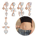 Wholesale inverted rod zircon navel nail puncture MOQ>2 JDC-UN-WH001 Piercings 威怀 Wholesale Jewelry JoyasDeChina Joyas De China