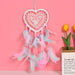 Wholesale Iron Ring Feather Heart-shaped Hollow Fabric Beads Heart Dreamcatcher JDC-DC-JunX006 Dreamcatcher 俊贤 Wholesale Jewelry JoyasDeChina Joyas De China