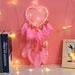 Wholesale Iron Ring Feather Heart-shaped Hollow Fabric Beads Heart Dreamcatcher JDC-DC-JunX006 Dreamcatcher 俊贤 Wholesale Jewelry JoyasDeChina Joyas De China