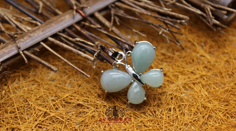 Wholesale jewelry simple small fresh malachite pendant JDC-CS-Jinshe003 charms 金蛇 aventurine jade1 Wholesale Jewelry JoyasDeChina Joyas De China