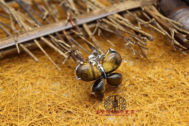 Wholesale jewelry simple small fresh malachite pendant JDC-CS-Jinshe003 charms 金蛇 tiger eye stone1 Wholesale Jewelry JoyasDeChina Joyas De China