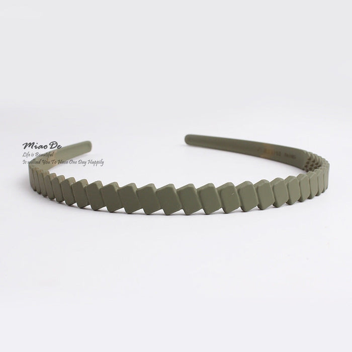 Wholesale khaki resin hairband JDC-HD-H024 Headband 妙德 Wholesale Jewelry JoyasDeChina Joyas De China