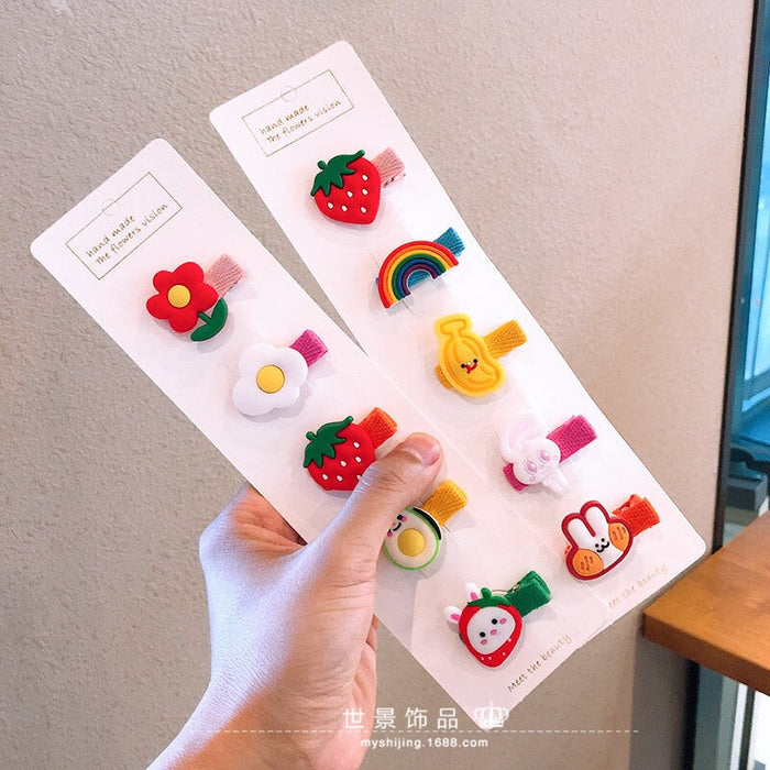 Wholesale kids cartoon flower resin hairpin JDC-HC-Shij001 Hair Clips 世景 Wholesale Jewelry JoyasDeChina Joyas De China