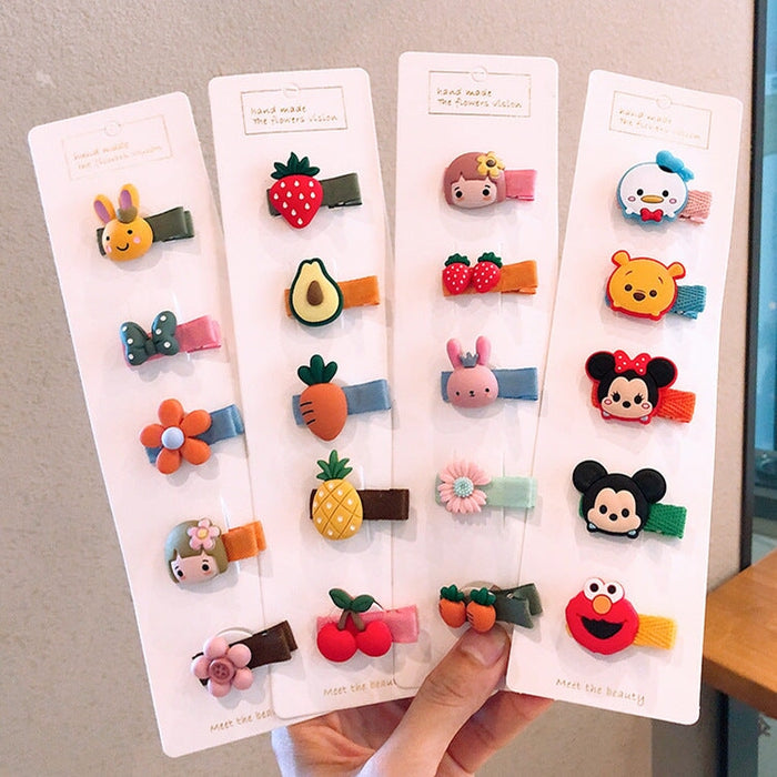 Wholesale kids cartoon flower resin hairpin JDC-HC-Shij001 Hair Clips 世景 Wholesale Jewelry JoyasDeChina Joyas De China