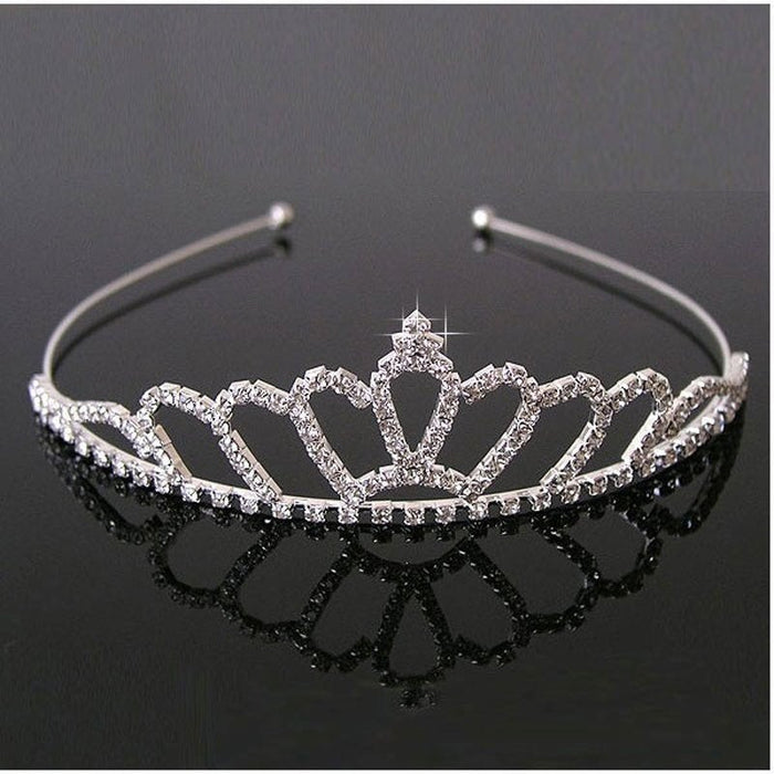 Wholesale Kids Crown White Crystal Headband JDC-HD-hongh003 Headband 宏宏 Wholesale Jewelry JoyasDeChina Joyas De China