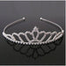 Wholesale Kids Crown White Crystal Headband JDC-HD-hongh003 Headband 宏宏 silver Wholesale Jewelry JoyasDeChina Joyas De China