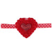 Wholesale Kids Embroidered Rose Heart Shape Solid Color Headband JDC-HD-GSQN038 Headband 丘诺 Red Wholesale Jewelry JoyasDeChina Joyas De China