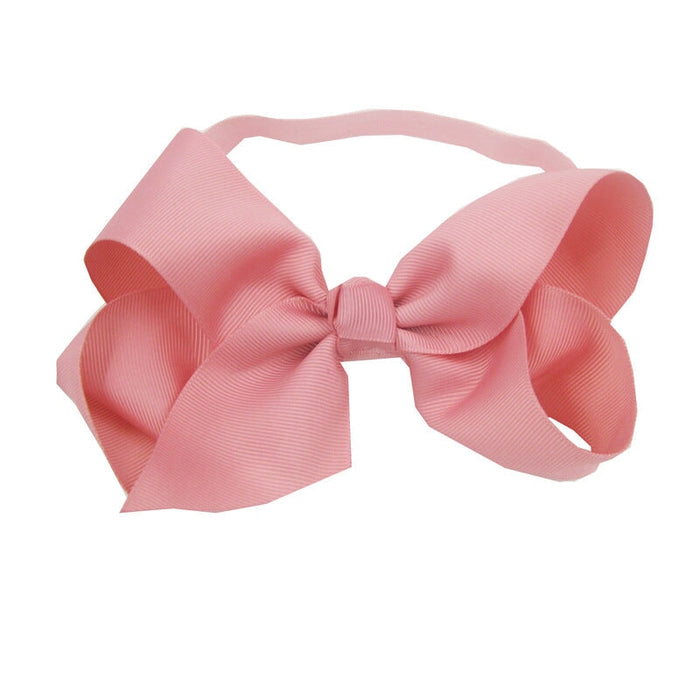 Wholesale Kids Fabric Bow Stretch Hair Scrunchies JDC-HS-Chund007 Hair Scrunchies 春蝶 Bean Paste Powder Wholesale Jewelry JoyasDeChina Joyas De China